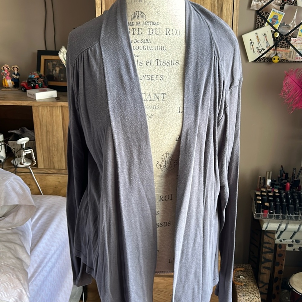Gray Old Navy Draped Cardigan - XL